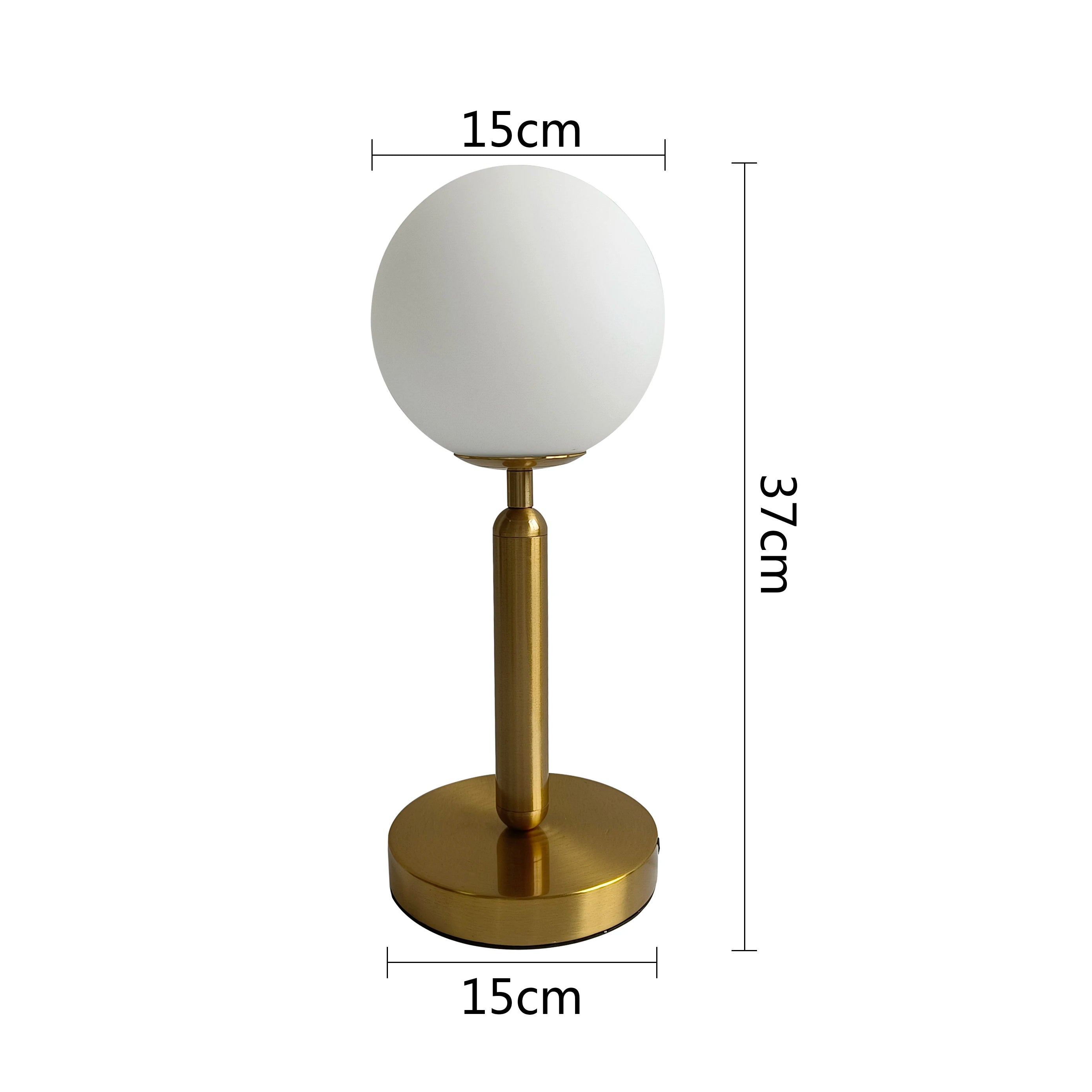 Nordic Brass Ring Glass Ball Table Lamp Modern Led Living Room Bedroom Hotel Home Decor Desk Lamp Eye Protection lamp